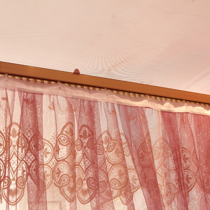 91家纺网 家纺一手货源 找家纺 迪凡保罗 A22-广东拉绳导轨蚊帐 豆沙色