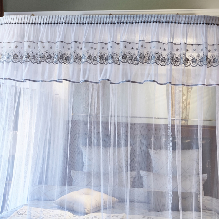 91家纺网 家纺一手货源 找家纺 迪凡保罗 A20-广东·土豪金手动导轨蚊帐 白色