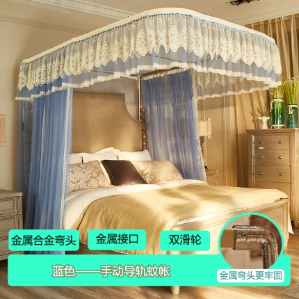 91家纺网 家纺一手货源 找家纺 （总）迪凡保罗 A22-土豪金手动导轨蚊帐