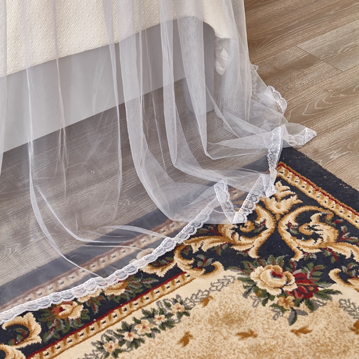 91家纺网 家纺一手货源 找家纺 迪凡保罗 A22-土豪金手动导轨蚊帐 灰色