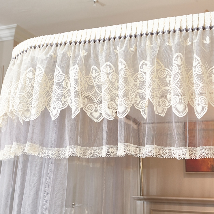 91家纺网 家纺一手货源 找家纺 迪凡保罗 A22-土豪金手动导轨蚊帐 灰色