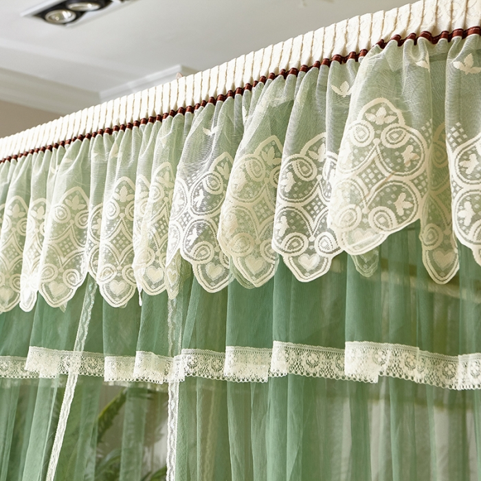 91家纺网 家纺一手货源 找家纺 迪凡保罗 A22-土豪金手动导轨蚊帐 抹茶绿