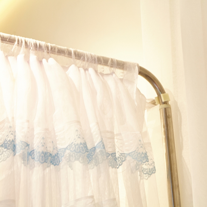 91家纺网 家纺一手货源 找家纺 迪凡保罗 A05 弧形伸缩钓鱼式蚊帐 渐变梦蓝-25管支架