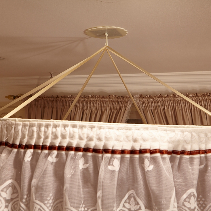 91家纺网 家纺一手货源 找家纺 迪凡保罗 5812（圆顶吊顶蚊帐）灰色