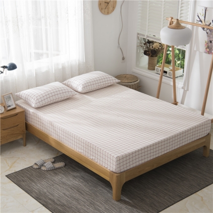 91家纺网 家纺一手货源 找家纺 （总）极简 2018新款全棉色织简约款床笠