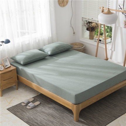 91家纺网 家纺一手货源 找家纺 （总）极简 2018新款全棉色织简约款床笠