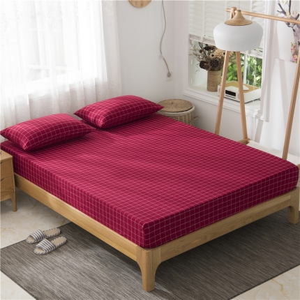 91家纺网 家纺一手货源 找家纺 （总）极简 2018新款全棉色织简约款床笠