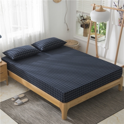 91家纺网 家纺一手货源 找家纺 （总）极简 2018新款全棉色织简约款床笠