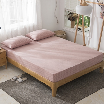 91家纺网 家纺一手货源 找家纺 （总）极简 2018新款全棉色织简约款床笠