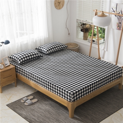 91家纺网 家纺一手货源 找家纺 （总）极简 2018新款全棉色织简约款床笠