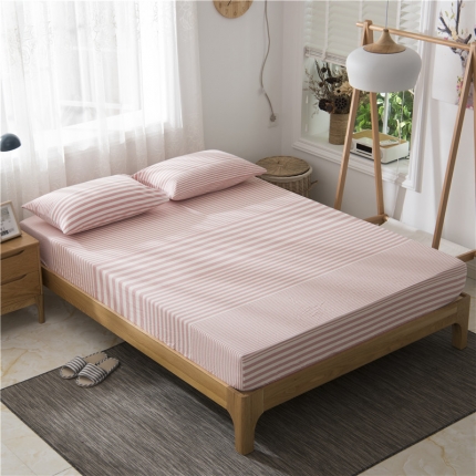 91家纺网 家纺一手货源 找家纺 （总）极简 2018新款全棉色织简约款床笠