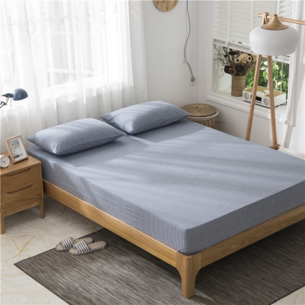 91家纺网 家纺一手货源 找家纺 （总）极简 2018新款全棉色织简约款床笠