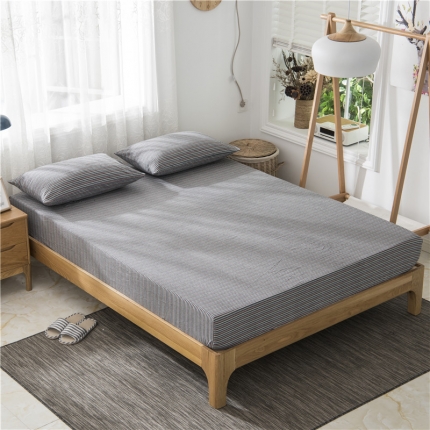 91家纺网 家纺一手货源 找家纺 （总）极简 2018新款全棉色织简约款床笠