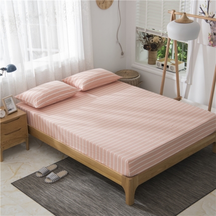 91家纺网 家纺一手货源 找家纺 （总）极简 2018新款全棉色织简约款床笠