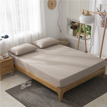 91家纺网 家纺一手货源 找家纺 （总）极简 2018新款全棉色织简约款床笠