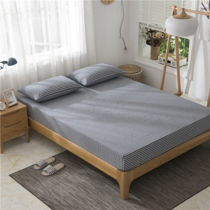 91家纺网 家纺一手货源 找家纺 （总）极简 2018新款全棉色织简约款床笠