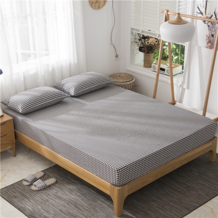 91家纺网 家纺一手货源 找家纺 （总）极简 2018新款全棉色织简约款床笠