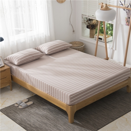 91家纺网 家纺一手货源 找家纺 （总）极简 2018新款全棉色织简约款床笠