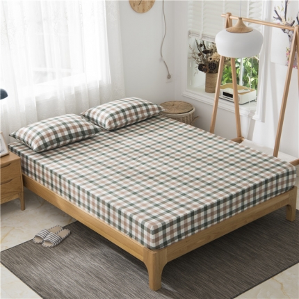 91家纺网 家纺一手货源 找家纺 （总）极简 2018新款全棉色织简约款床笠