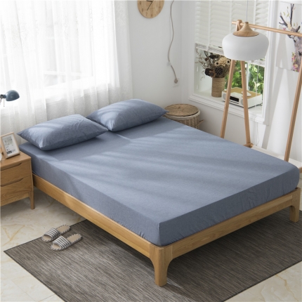 91家纺网 家纺一手货源 找家纺 （总）极简 2018新款全棉色织简约款床笠