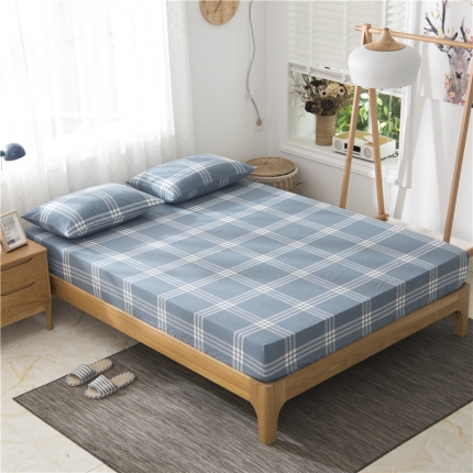 91家纺网 家纺一手货源 找家纺 （总）极简 2018新款全棉色织简约款床笠