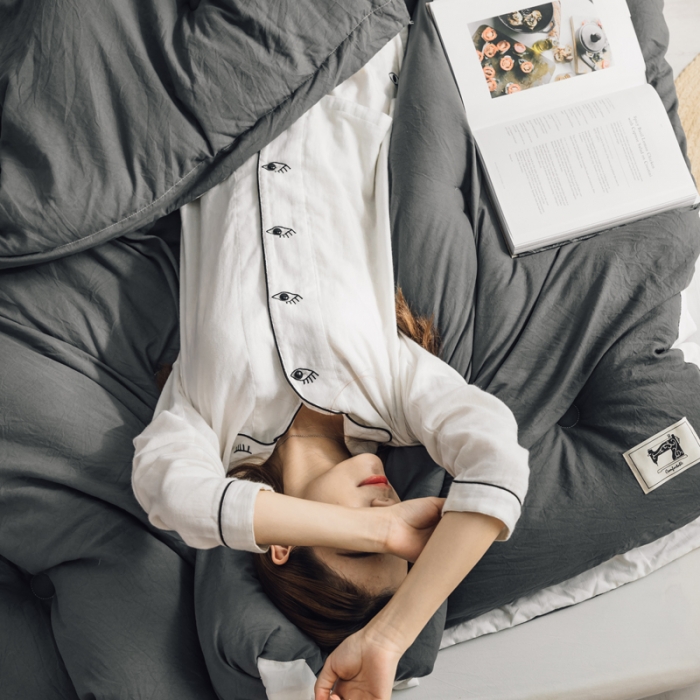 91家纺网 家纺一手货源 找家纺 莱福仕家纺 2020 素色水洗棉系列 水洗棉-灰