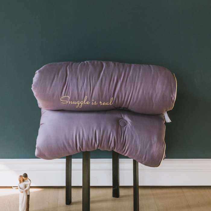 91家纺网 家纺一手货源 找家纺 莱福仕 2022 莫代尔刺绣冬被系列 冬被罗兰紫