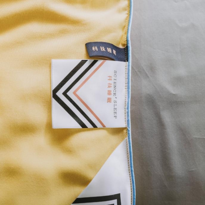 91家纺网 家纺一手货源 找家纺 莱福仕 2022 莫代尔刺绣冬被系列 冬被嫩黄