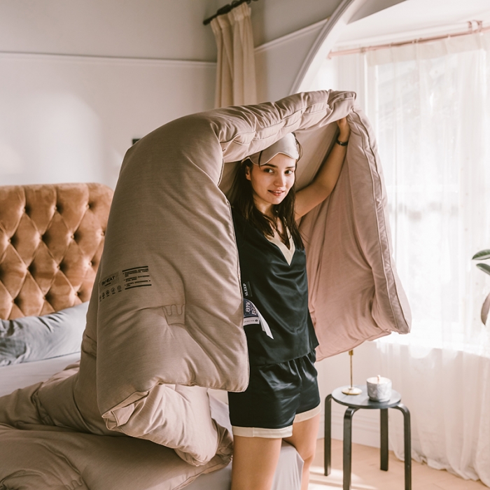 91家纺网 家纺一手货源 找家纺 莱福仕 2020 BBH热能纤维被 BBH-浅驼