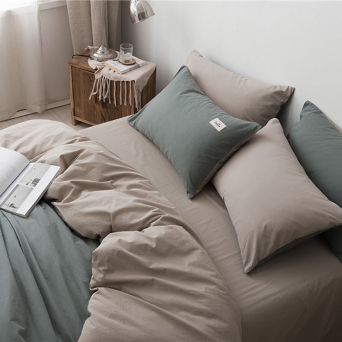 91家纺网 家纺一手货源 找家纺 （总）朗莎家纺 2019新款水洗棉四件套 床单款