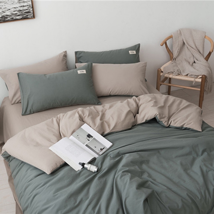 91家纺网 家纺一手货源 找家纺 （总）朗莎家纺 2019新款水洗棉四件套 床单款