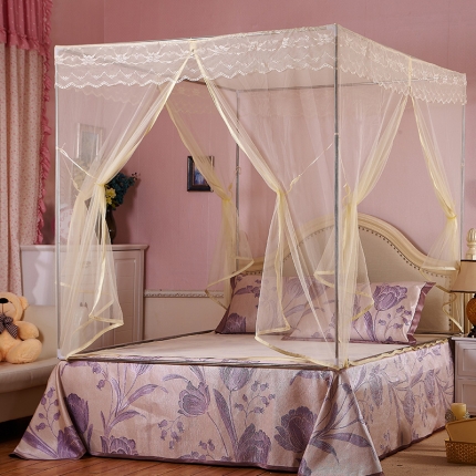 91家纺网 家纺一手货源 找家纺 （总）安金蚊帐 坐床式三开门蚊帐 老方帐-格调非凡