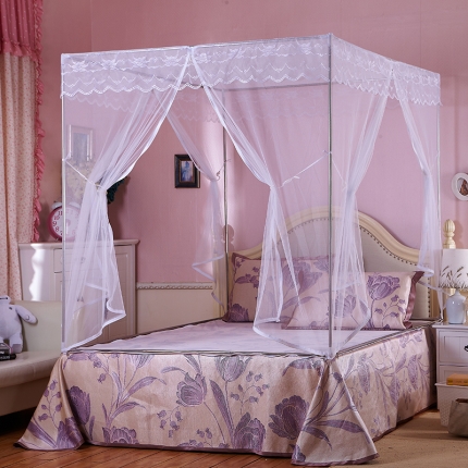 91家纺网 家纺一手货源 找家纺 （总）安金蚊帐 坐床式三开门蚊帐 老方帐-格调非凡