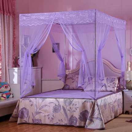 91家纺网 家纺一手货源 找家纺 （总）安金蚊帐 坐床式三开门蚊帐 老方帐-格调非凡