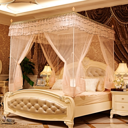 91家纺网 家纺一手货源 找家纺 （总）安金蚊帐 坐床式三开门蚊帐 流金岁月