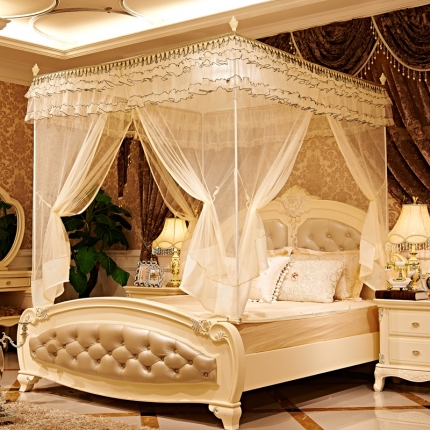 91家纺网 家纺一手货源 找家纺 （总）安金蚊帐 坐床式三开门蚊帐 流金岁月