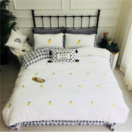 91家纺网 家纺一手货源 找家纺 （总）简煦圣珂  宝宝绒小清新刺绣保暖四件套