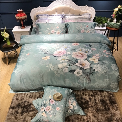 91家纺网 家纺一手货源 找家纺 （总）简煦圣珂  欧式美提花数码印花保暖四件套