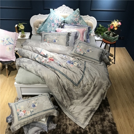 91家纺网 家纺一手货源 找家纺 （总）简煦圣珂  欧式美提花数码印花保暖四件套