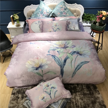 91家纺网 家纺一手货源 找家纺 （总）简煦圣珂  欧式美提花数码印花保暖四件套