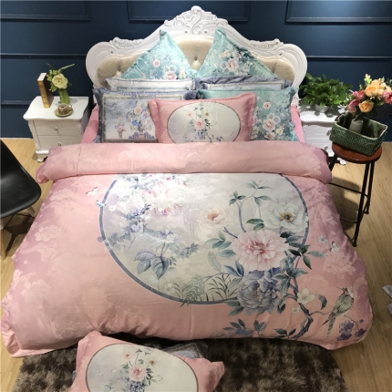 91家纺网 家纺一手货源 找家纺 （总）简煦圣珂  欧式美提花数码印花保暖四件套