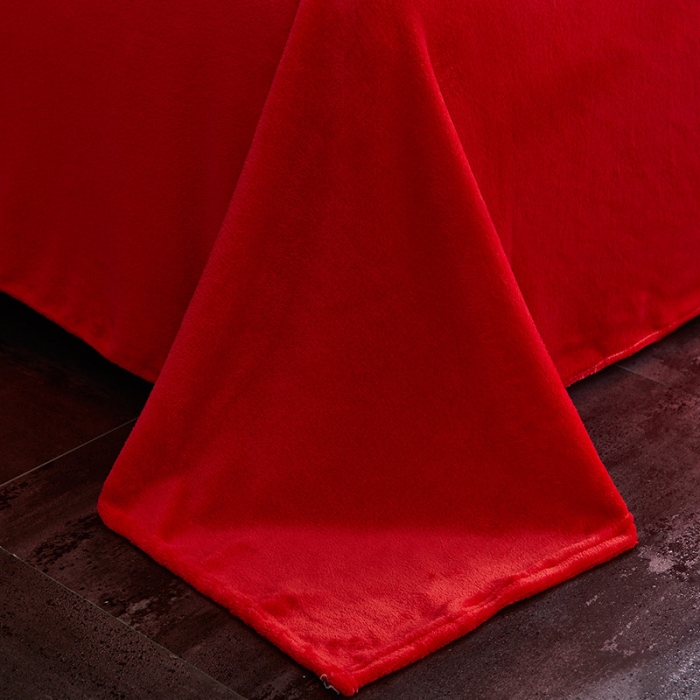 91家纺网 家纺一手货源 找家纺 KT猫直营店2024新款卡通法莱绒牛奶绒情侣四件套 爱的告白