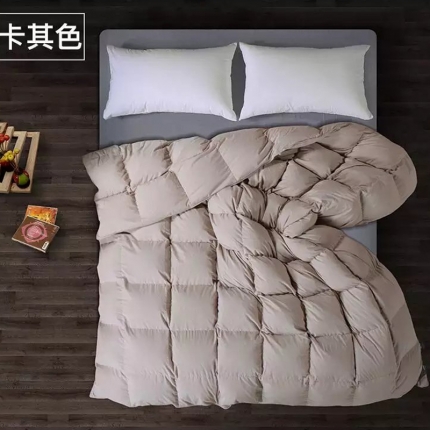 91家纺网 家纺一手货源 找家纺 玖玖爱家纺日式水洗棉白鸭绒被