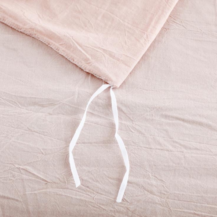 91家纺网 家纺一手货源 找家纺 玖玖爱家纺 水洗棉四件套床笠款 纯粉