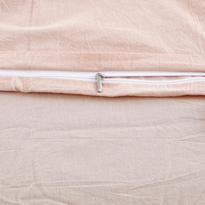 91家纺网 家纺一手货源 找家纺 玖玖爱家纺 水洗棉四件套床笠款 纯粉