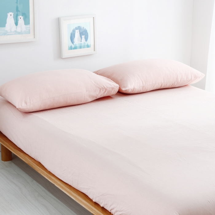 91家纺网 家纺一手货源 找家纺 玖玖爱家纺 水洗棉四件套床笠款 纯粉