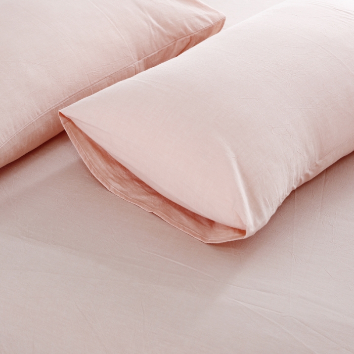 91家纺网 家纺一手货源 找家纺 玖玖爱家纺 水洗棉四件套床笠款 纯粉