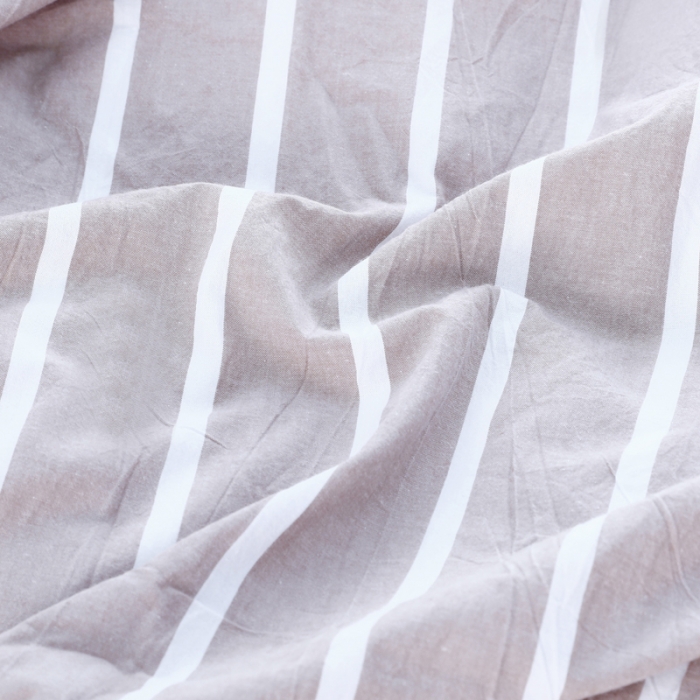 91家纺网 家纺一手货源 找家纺 玖玖爱家纺 水洗棉四件套床笠款 咖宽条