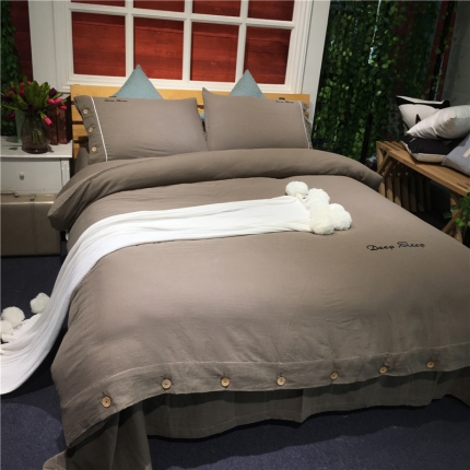 91家纺网 家纺一手货源 找家纺 玖玖爱 双层纱四件套 4