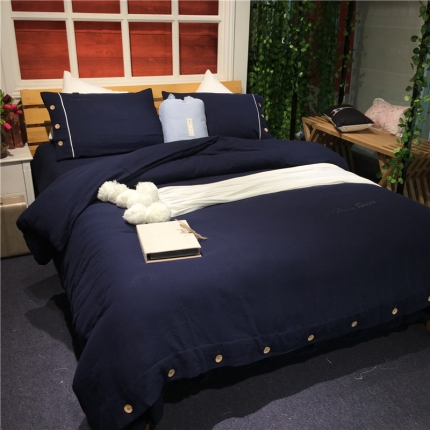 91家纺网 家纺一手货源 找家纺 玖玖爱 双层纱四件套 3